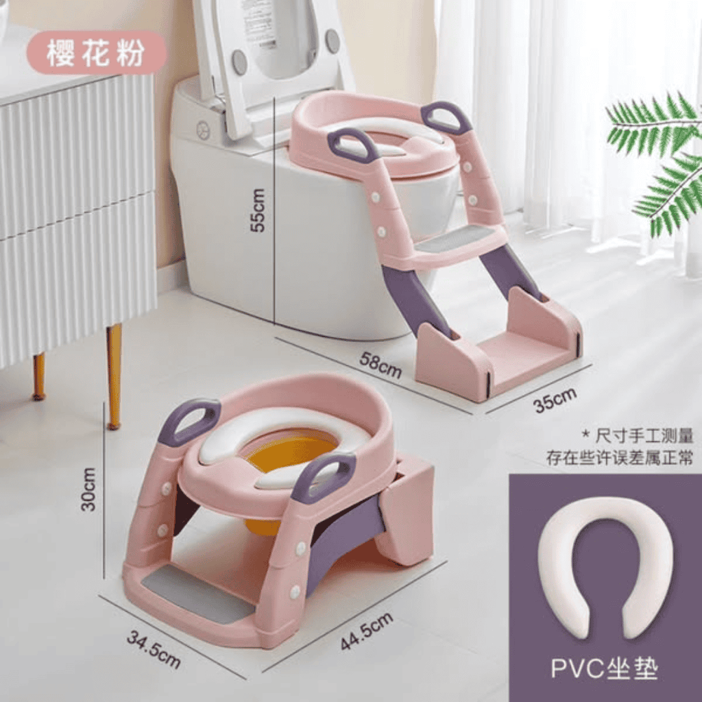 3-in-1 Toilet Trainer Seat with Ladder and Potty
