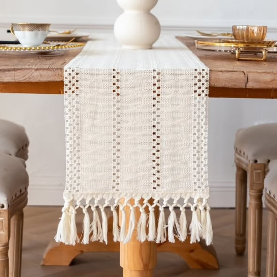 Tassels Bohemian Style Table Runner