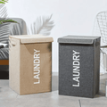 Foldable Laundry Basket with Lid and Handles