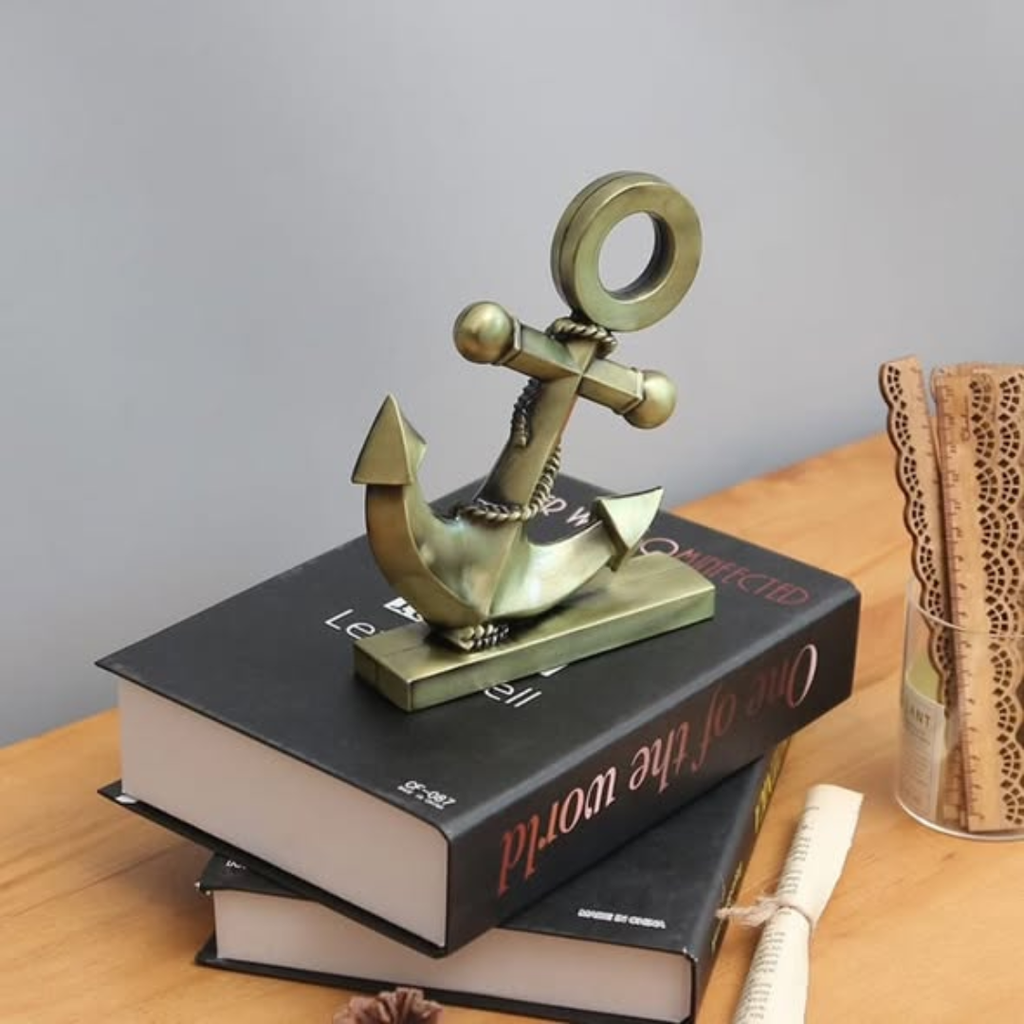 Wrought Iron Metal Anchor Decor