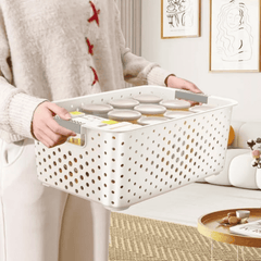 Large Capacity Plastic Storage Basket