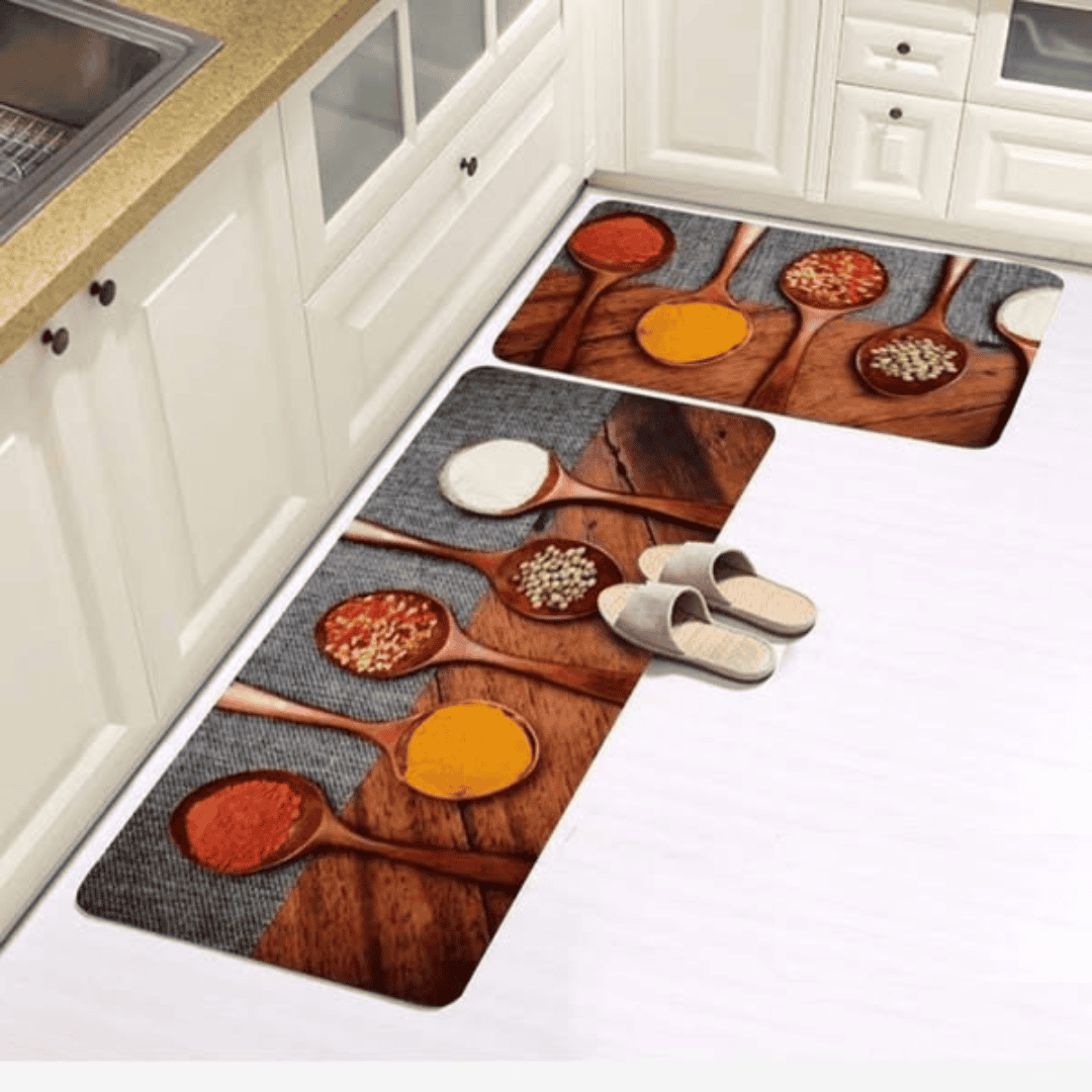 2pcs Rubber Kitchen Mats