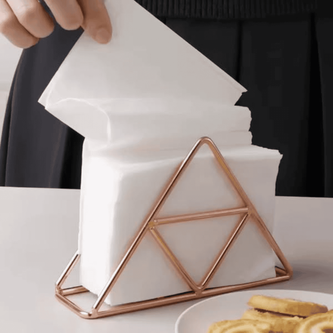 Modern Metallic Napkin Holder
