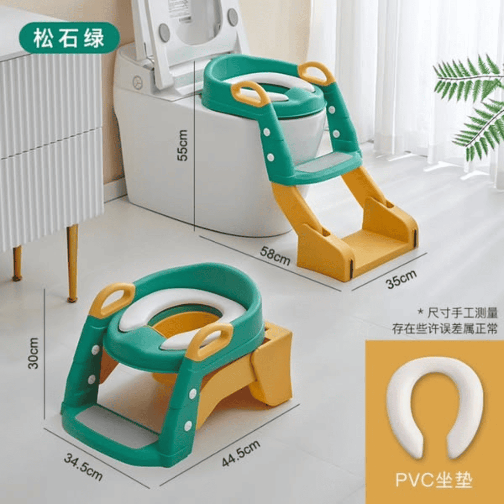 3-in-1 Toilet Trainer Seat with Ladder and Potty