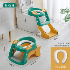 3-in-1 Toilet Trainer Seat with Ladder and Potty