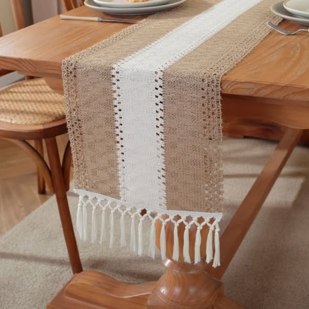 Tassels Bohemian Style Table Runner