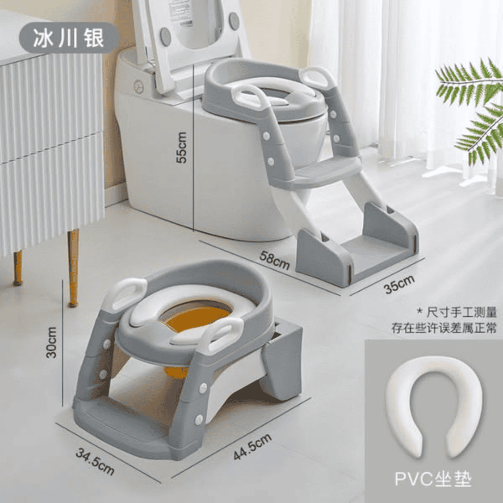 3-in-1 Toilet Trainer Seat with Ladder and Potty