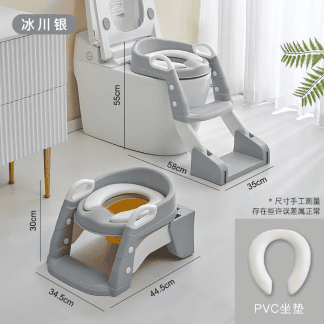 3-in-1 Toilet Trainer Seat with Ladder and Potty