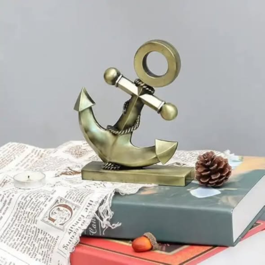Wrought Iron Metal Anchor Decor