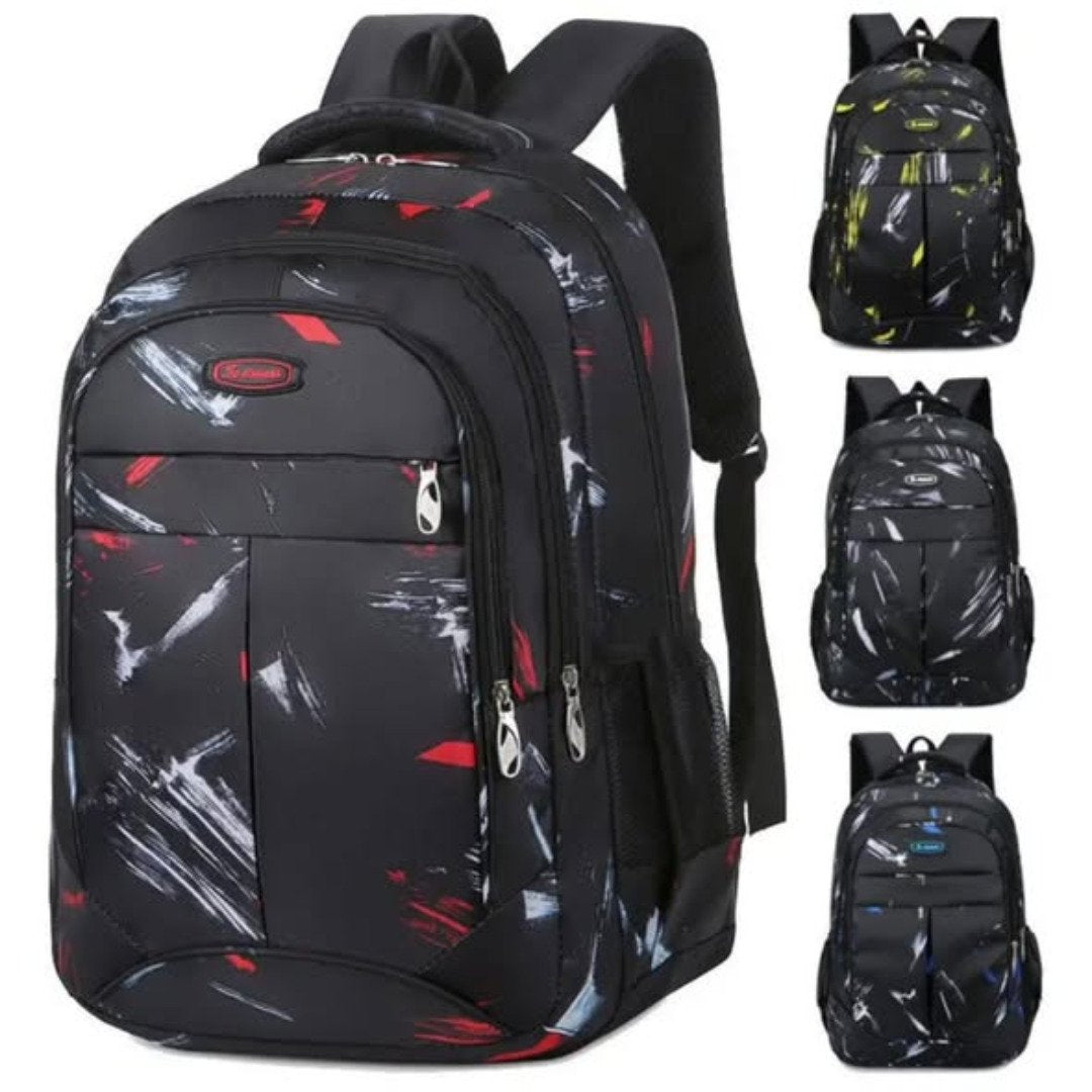 Geometric pattern school bag