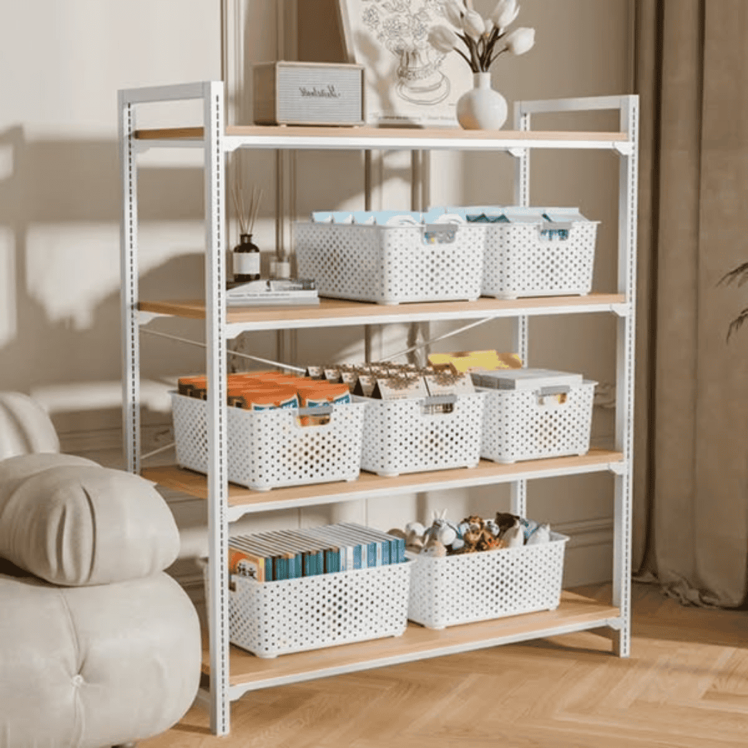 Large Capacity Plastic Storage Basket