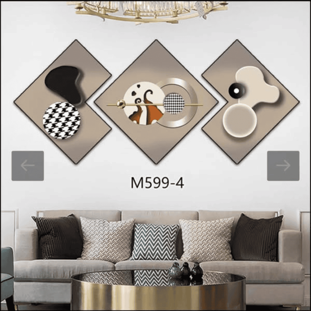 3 Piece 3D Abstract Art