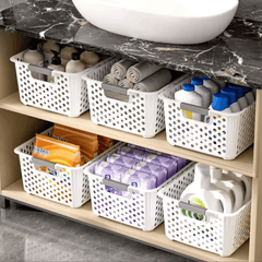 Large Capacity Plastic Storage Basket