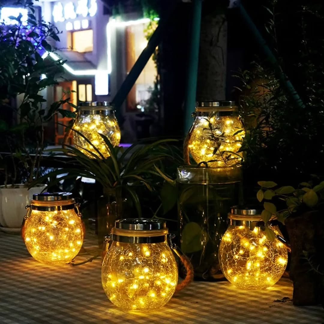 Solar Mason Jar Hanging Lights