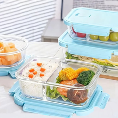 Large borosilicate Glass Container Food Storage