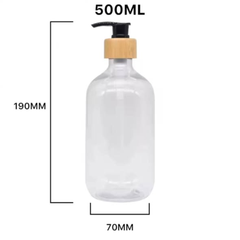 500ml PET Plastic Soap Dispenser Bottle