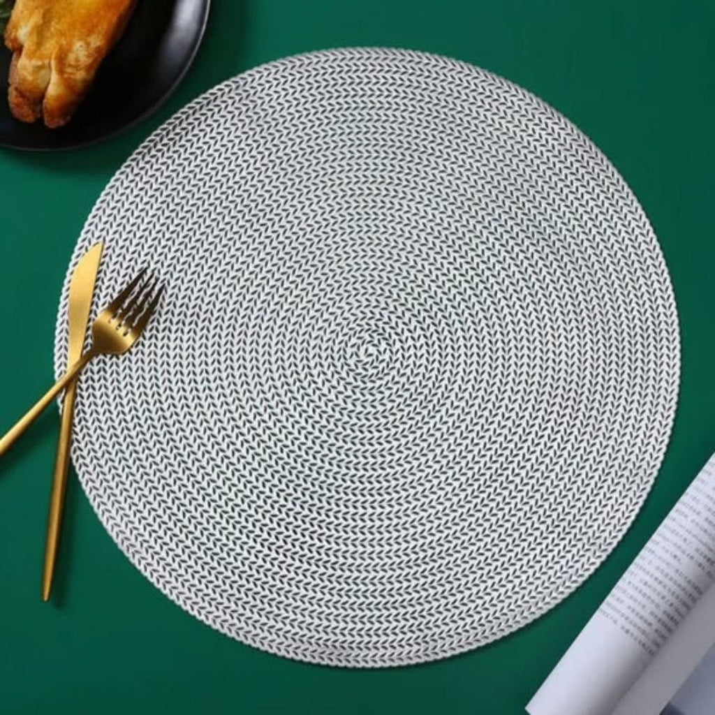 6pcs PVC Non-Woven Table Mats