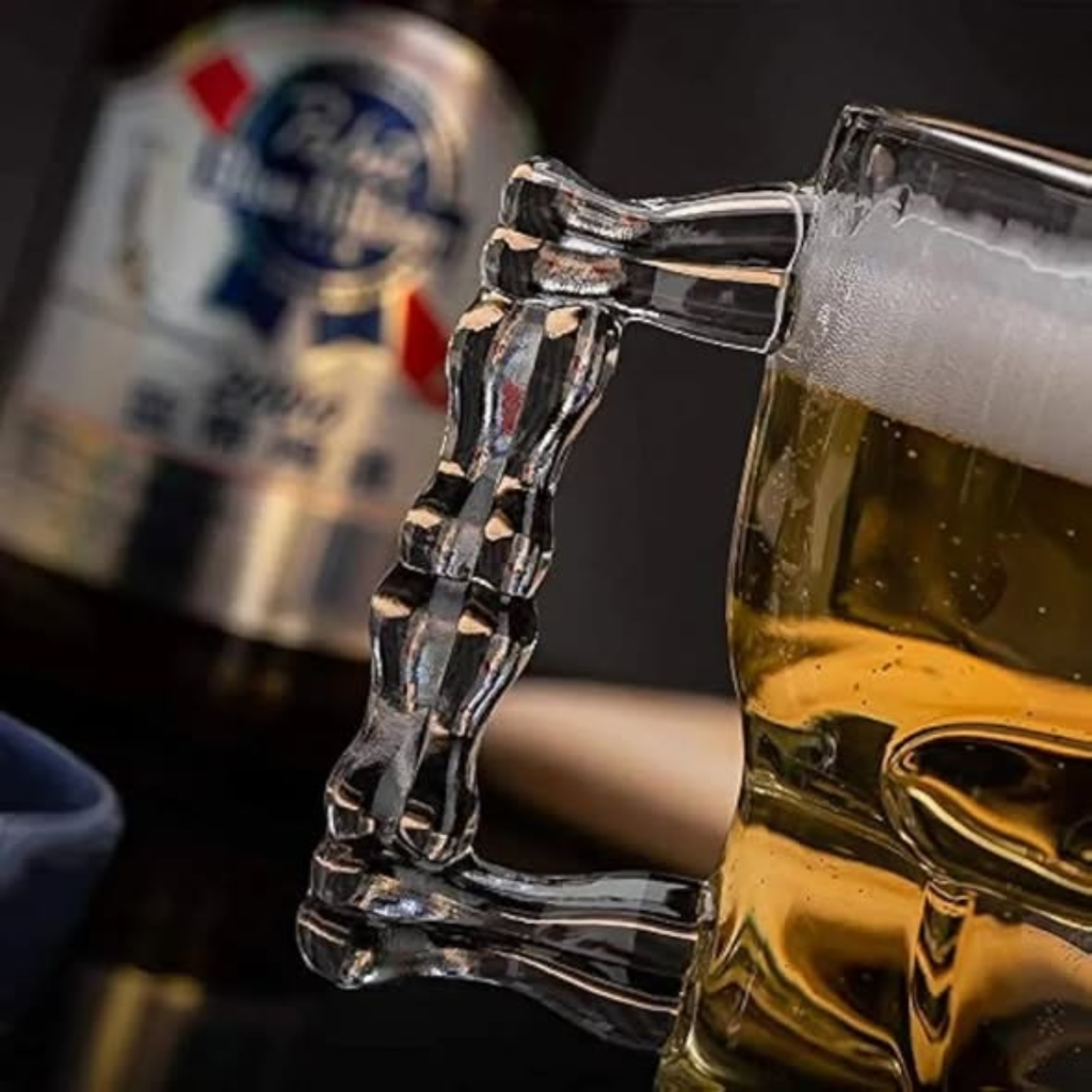 Heavy Duty Skull Glass Mug