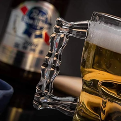 Heavy Duty Skull Glass Mug