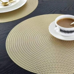 6pcs PVC Non-Woven Table Mats