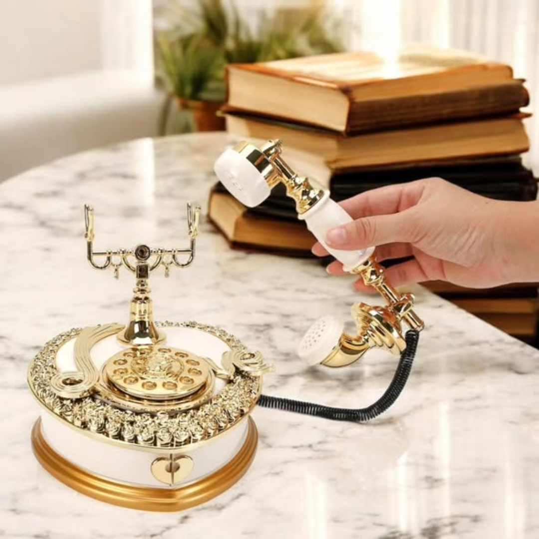 Telephone music box decor