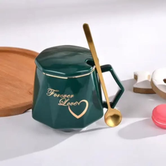 Diamond Shape Ceramic Cup Set
