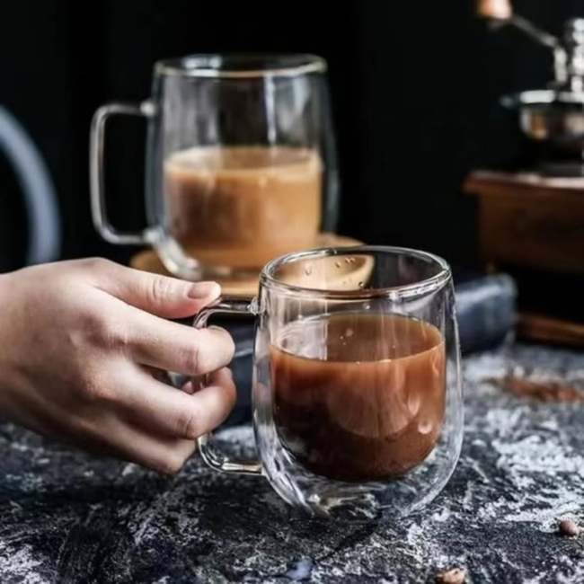 Borosilicate Double Walled mug