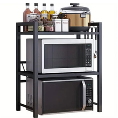 Double Layer Heavy Duty Adjustable Microwave Stand