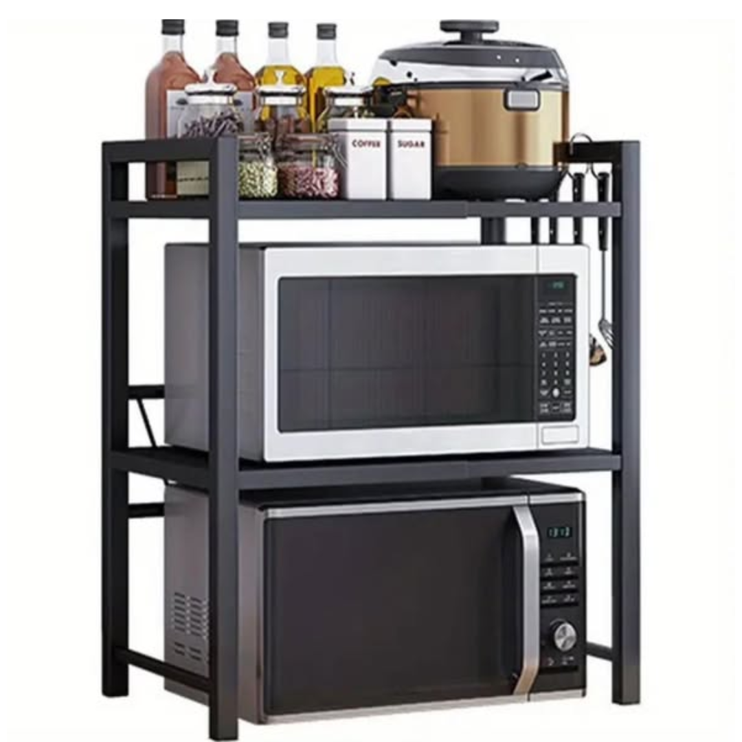 Double Layer Heavy Duty Adjustable Microwave Stand