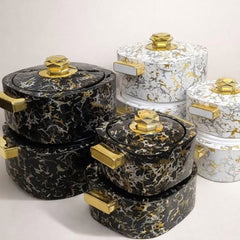 4pc Quality marble hot pots