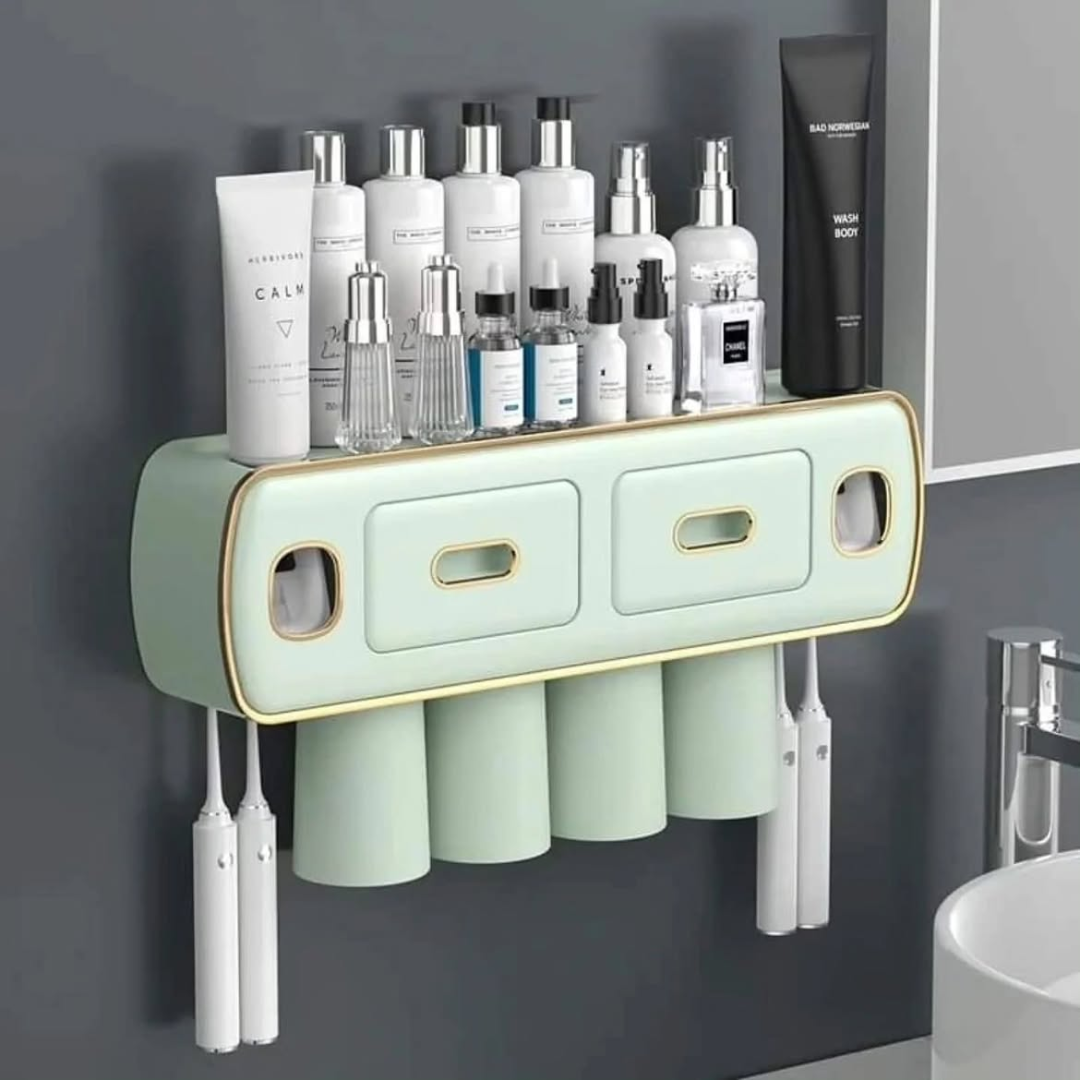 Wall-Mounted Toothpaste / Toothbrush Holder