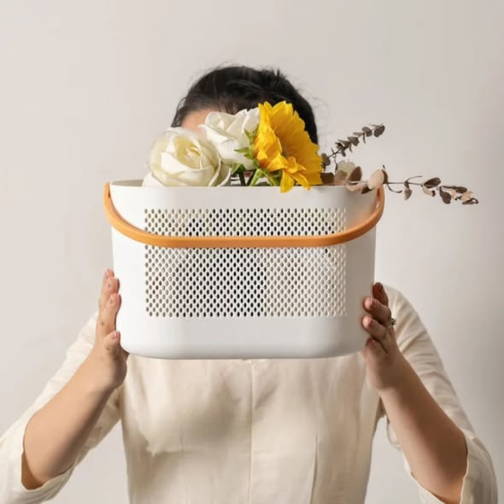 Shower storage basket