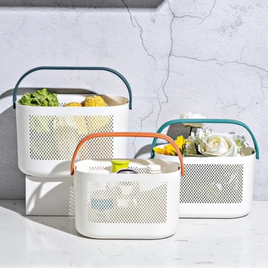 Shower storage basket