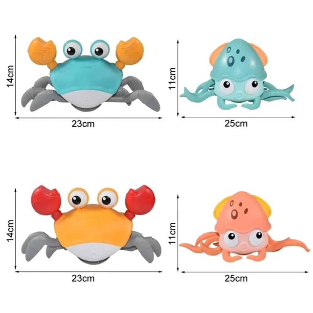 Crawling Octopus and Crab