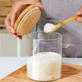 Spice Jar with Wooden Spoon