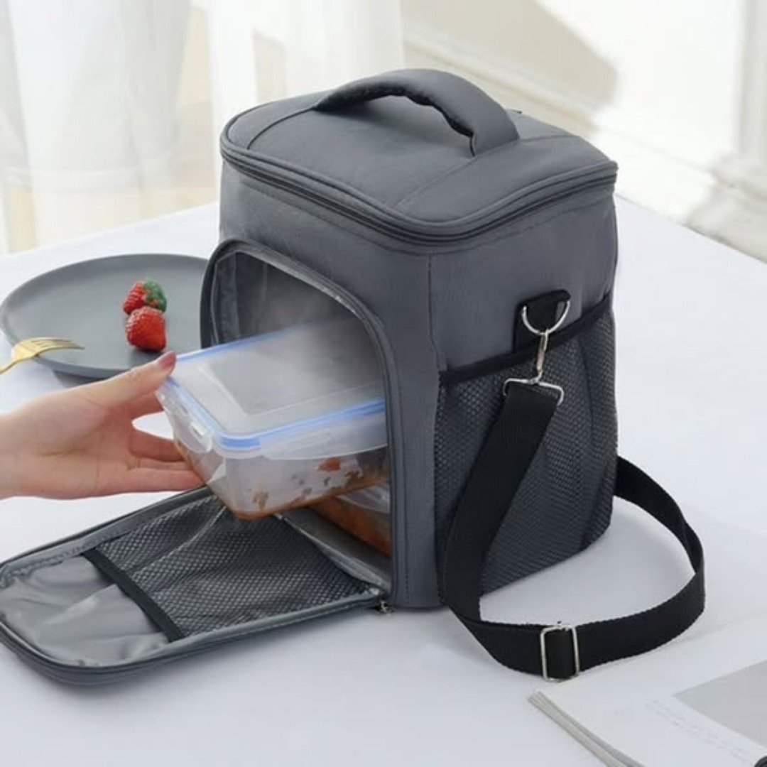 2 compartment Insulated Lunch Bag
