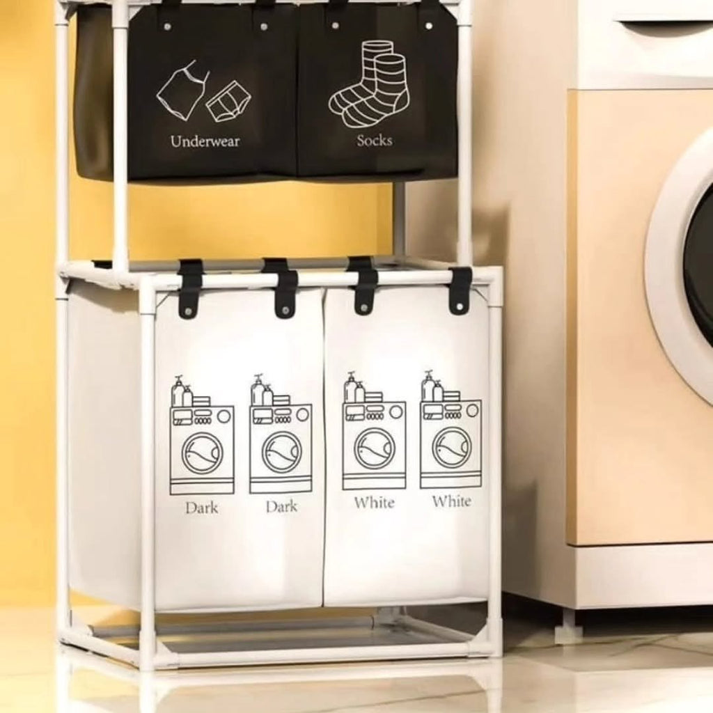 Foldable Laundry Basket with Wheels
