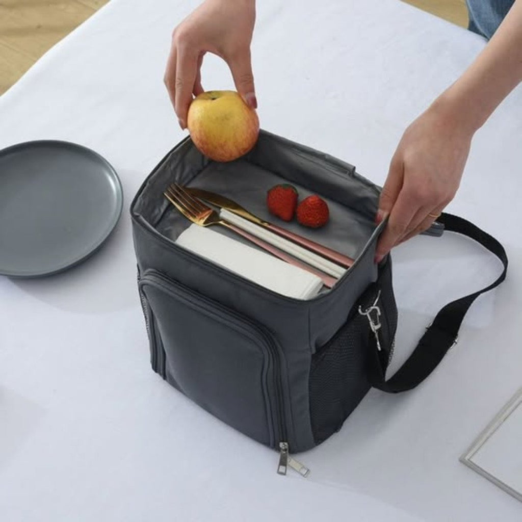 2 compartment Insulated Lunch Bag