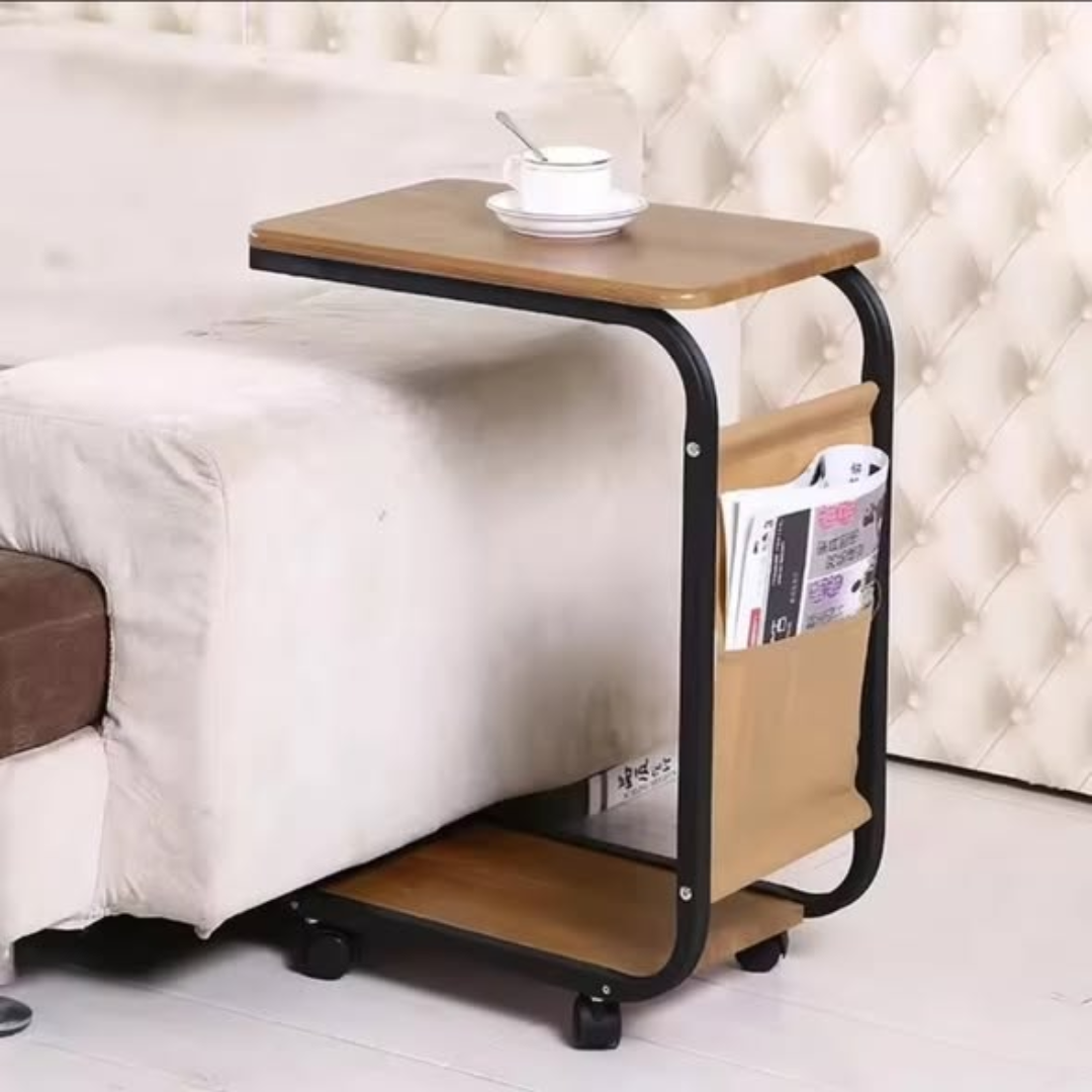 2 layer trolley side table