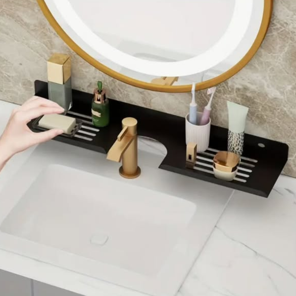 Wall-Mounted Bathroom Storage Rack