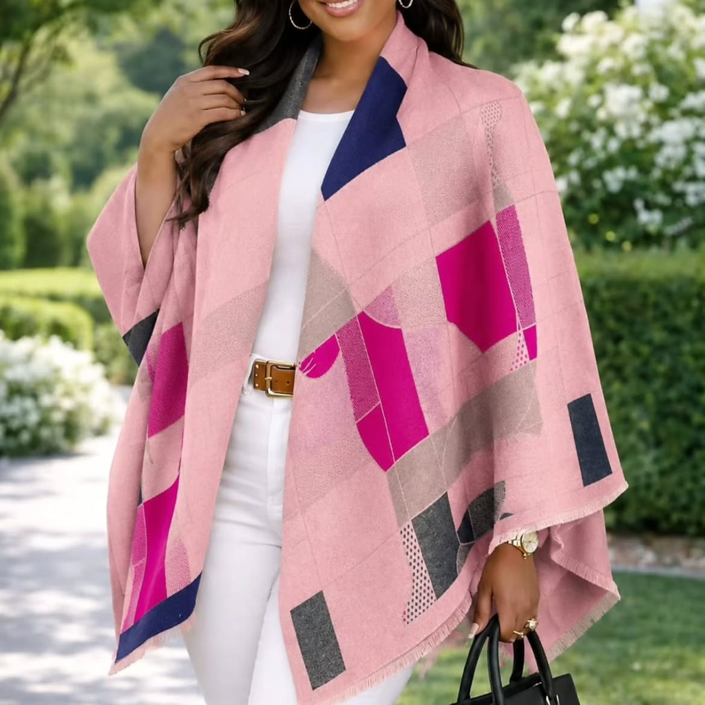 Double-Sided Cashmere Scarf for Women