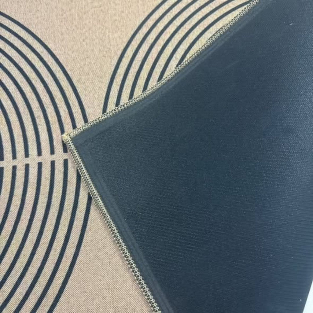 2pcs Geometric Heavy Duty Wide Kitchen Floor Mats Set