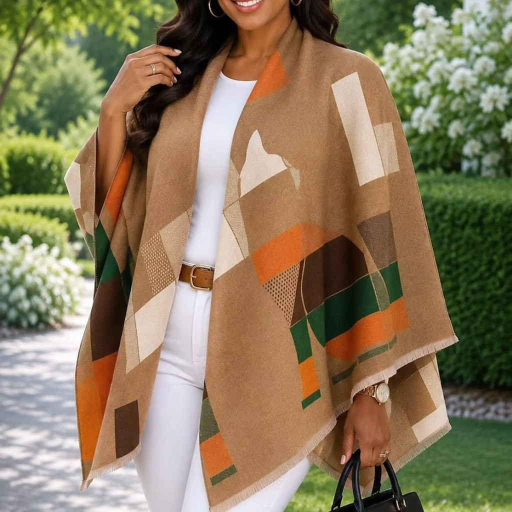 Double-Sided Cashmere Scarf for Women