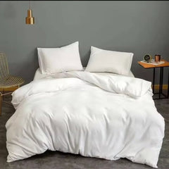 4pc Plain High Quality Duvet Cover Set