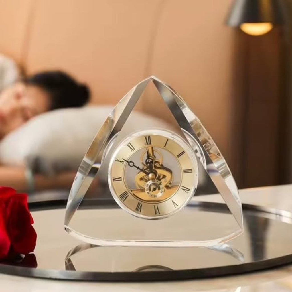 Unique Antique Design Crystal Desktop Clock