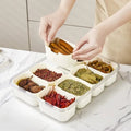 Airtight 4 grid food preparation box