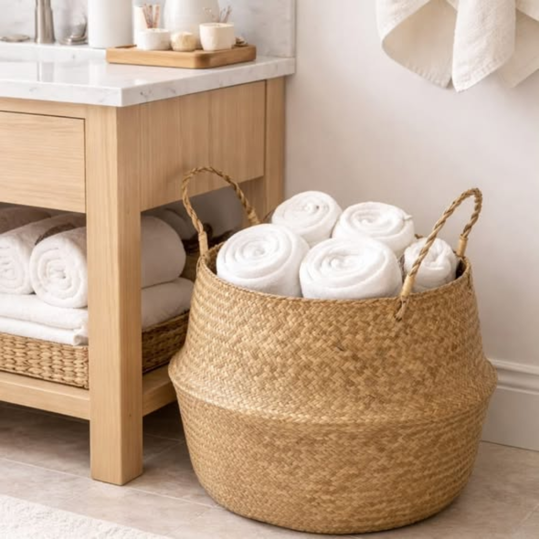 Seagrass Rattan Storage Basket