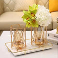 Metal Golden Flower Vase
