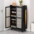 Modern Luxury Nordic Bamboo Shoe Cabinet