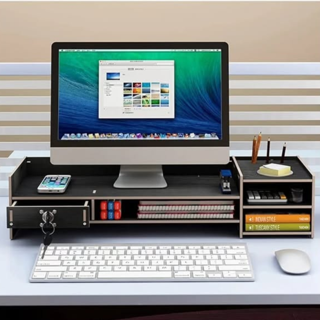 Bamboo Monitor Stand Riser